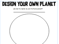 Design your own planet worksheet Teaching Resources