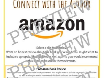 Connect with the Author Poster (Review on Amazon)
