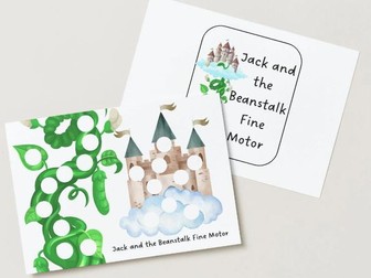 Jack & the Beanstalk Fine Motor Activity