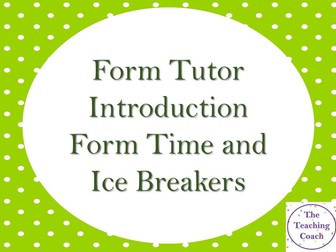 Form Tutor Welcome Tutor Time Presentation | Transition Year 6 | Primary to Secondary