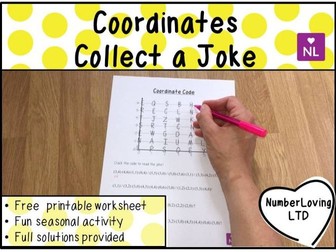 Coordinates: Coordinate Code (Collect a Joke Worksheet)