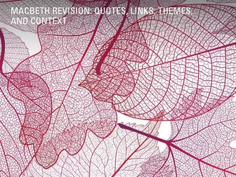 Macbeth Quote Revision