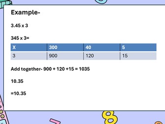 Multiply and dividing decimals