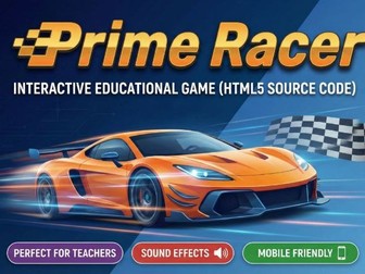 Prime Racer - Interactive HTML5 Math Game for Prime Numbers
