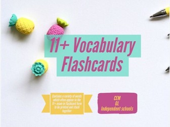 11+ Vocabulary Flashcards