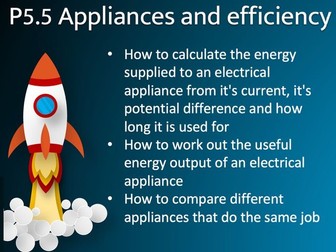 P5.5 Appliances and efficiency