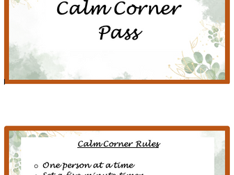 Calm Corner Pass