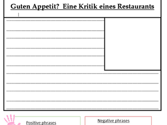 German Restaurant Review Template