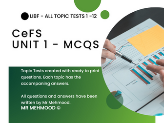 LIBF - Unit 1 - Topic Multiple Choice Questions