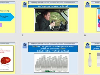 KS4 Triple Chemistry U3 Quantitative Chemistry – Complete PowerPoint on Gas Volumes