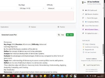 ks4 - advanced lesson on democracy via ai led ben at al isa institute