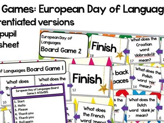 European Day of Languages Board Game