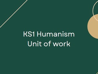 KS1 Humanism unit