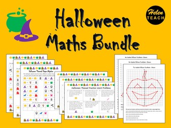 Halloween Maths BUNDLE - Differentiated Worksheets