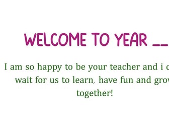 Transition Day Powerpoint
