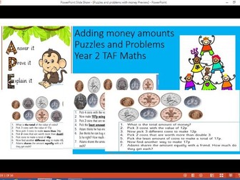 Solving Problems with money Year 2 TAF