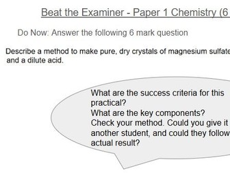 Beat the Examiner - Paper 1 Chemistry PPQ