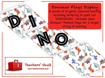 Dinosaur Flags Display