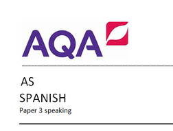 A selection of Stimulus Cards for Year 12 following AQA board in Spanish