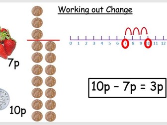 KS1 Money - Working out Change video