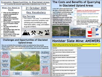 Glaciation: Economic Opportunities in Glaciated Upland Areas
