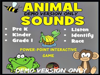 Animal Sounds PPT Game (Demo Version Only)