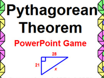 PYTHAGOREAN THEOREM: POWERPOINT GAME - WIPEOUT! OR REVIEW