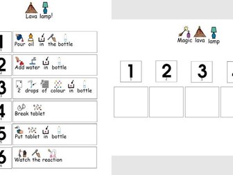 Lava lamp experiment instructions