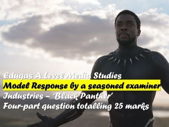 Model Answer for A Level Media Studies (Black Panther)