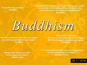 Buddhism World Religion Poster