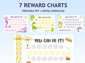 Reward Chart Bundle | Good Behavior | Motivation Chart | Potty Chart | Incentive
