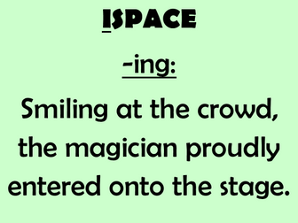 ISPACE Sentence Starters