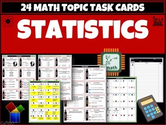 Statistics - Maths task cards