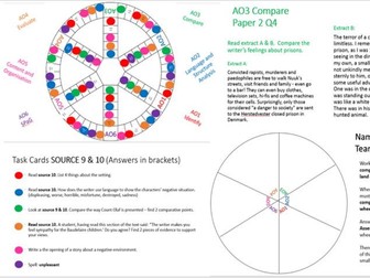 AQA Assessment Objective Trivial Pursuit English Revision Game