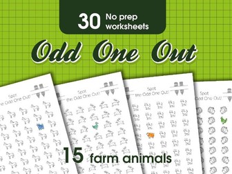 Odd One Out Farm Animals | Visual Discrimination