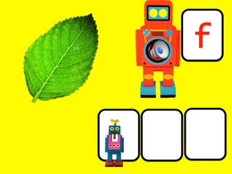 Phase 1 Aspect 7 Phonics Robot Segmenting activity - 15 mini lessons one for each sound