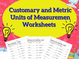 Measurement Conversions - Activities Worksheets