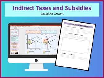 Indirect Taxes and Subsidies - A level Economics