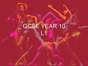 GCSE / BTEC Dance A Linha Curva Unit of Work