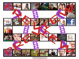 Bad Habits and Addictions Chutes and Ladders Board Game