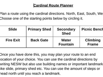 Cardinal Routes Task (OAA)