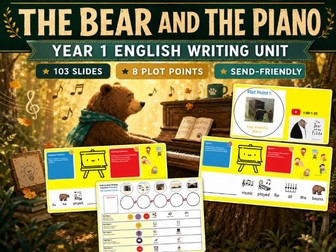 The Bear and the Piano Writing Unit (TWS)