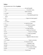 Préférer French Verb Worksheet 1 | Teaching Resources