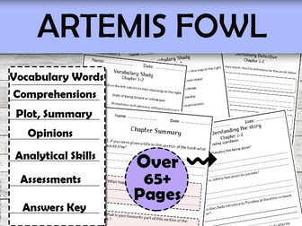 Artemis Fowl Novel Study