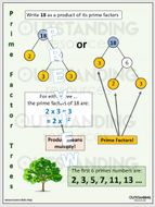 Maths Posters - BIDMAS, Prime Factor Trees, Ratio, Negatives Numbers (4 ...