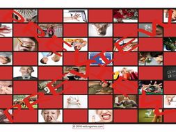 Bad Habits and Addictions Checkerboard Game