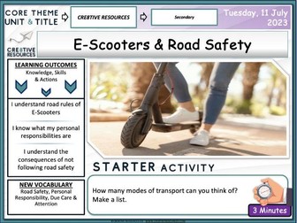 E-Scooters & Road Safety