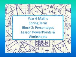 White Rose Mastery Maths: Individual lesson worksheets and PowerPoints Year 6 Spring Block 2 Percentages