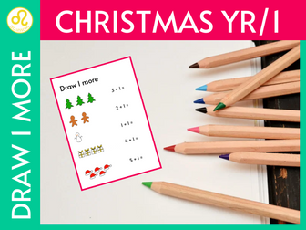 Christmas Draw 1 More reception/year 1 maths
