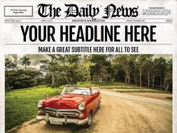 2 newspaper flyer templates by ted8 teaching resources tes